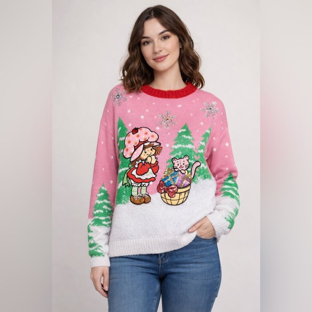 NWT Strawberry Shortcake Sweater Sz L